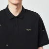 Momecke Sorona Cool Bead Ground short-sleeved polo shirt for men 2024 Summer, simple embroidered men's T-shirt 71316 Specification image